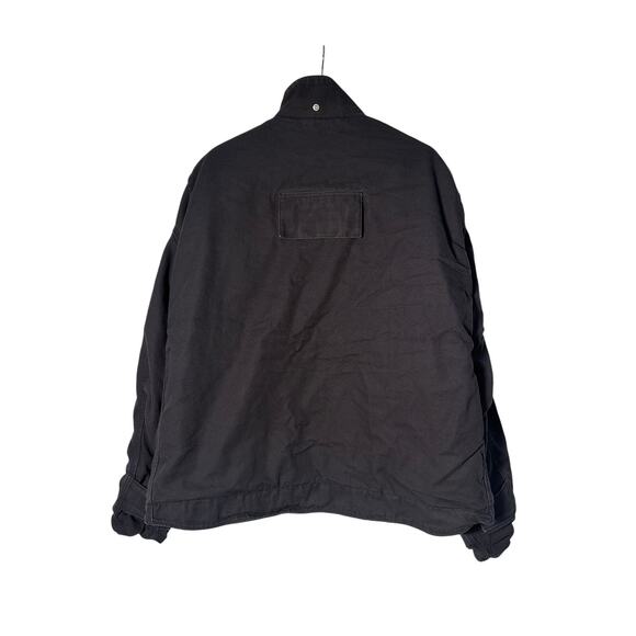 Carhartt FR 101625 Jacket Mens XL Black Quilt Lined Duck Coat Workwear NFPA 2112 - Picture 2 of 10
